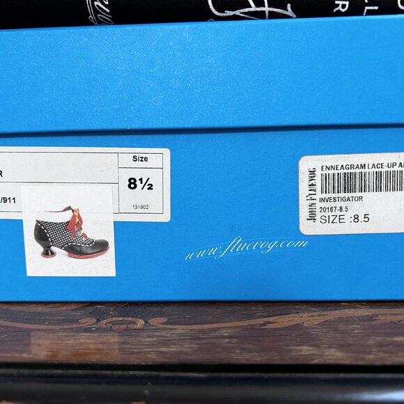 John Fluevog Enneagram Investigator Booties 8.5 Excellent Condition - Picture 3 of 10